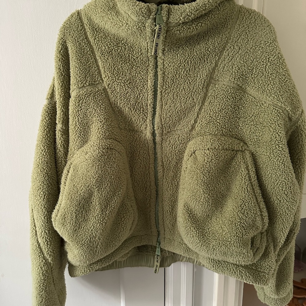 Free People Movement Zip Fleece Hoodie